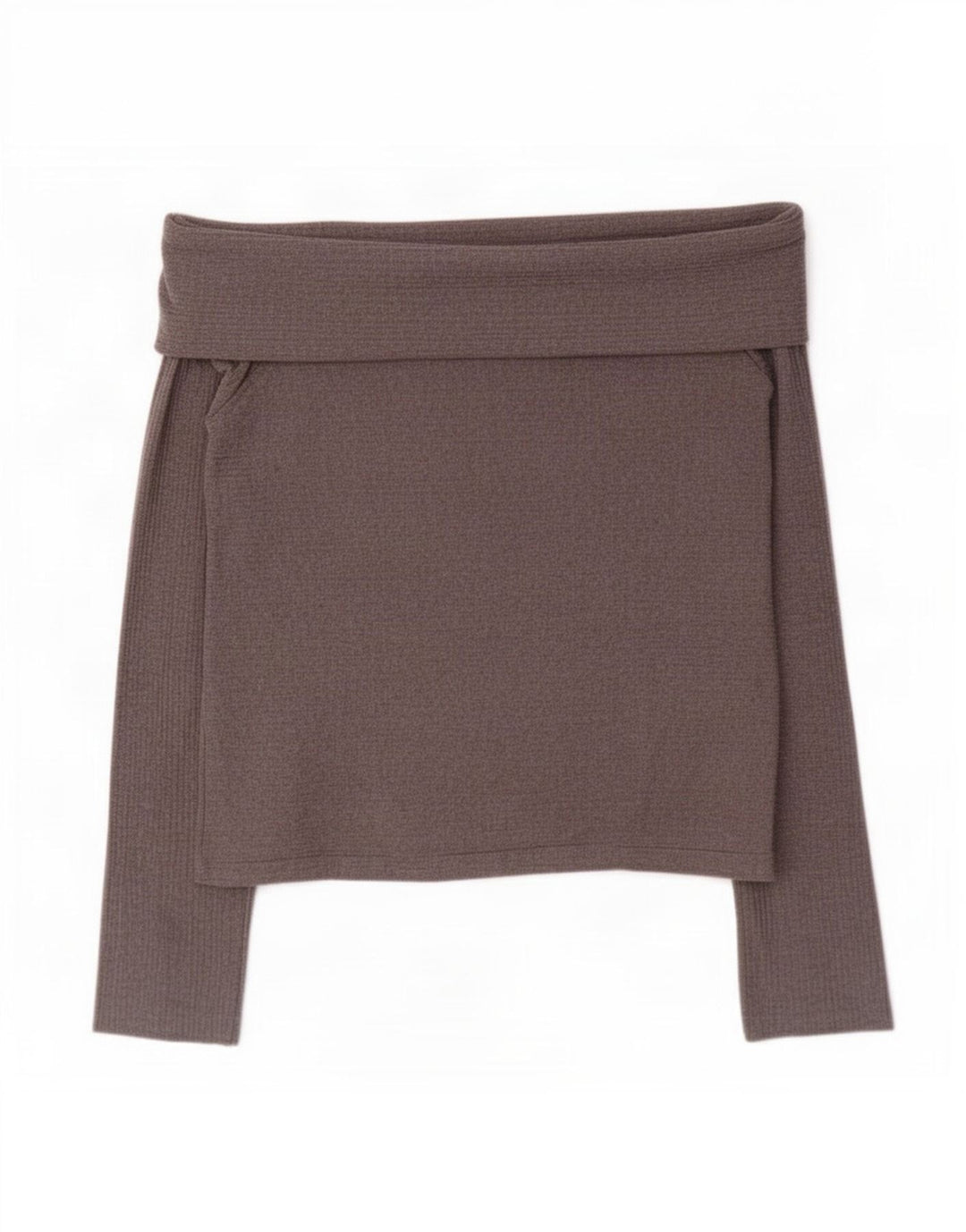 Zara Damen Trafaluc Off Shoulder Top UK 12 Mittelgrau
