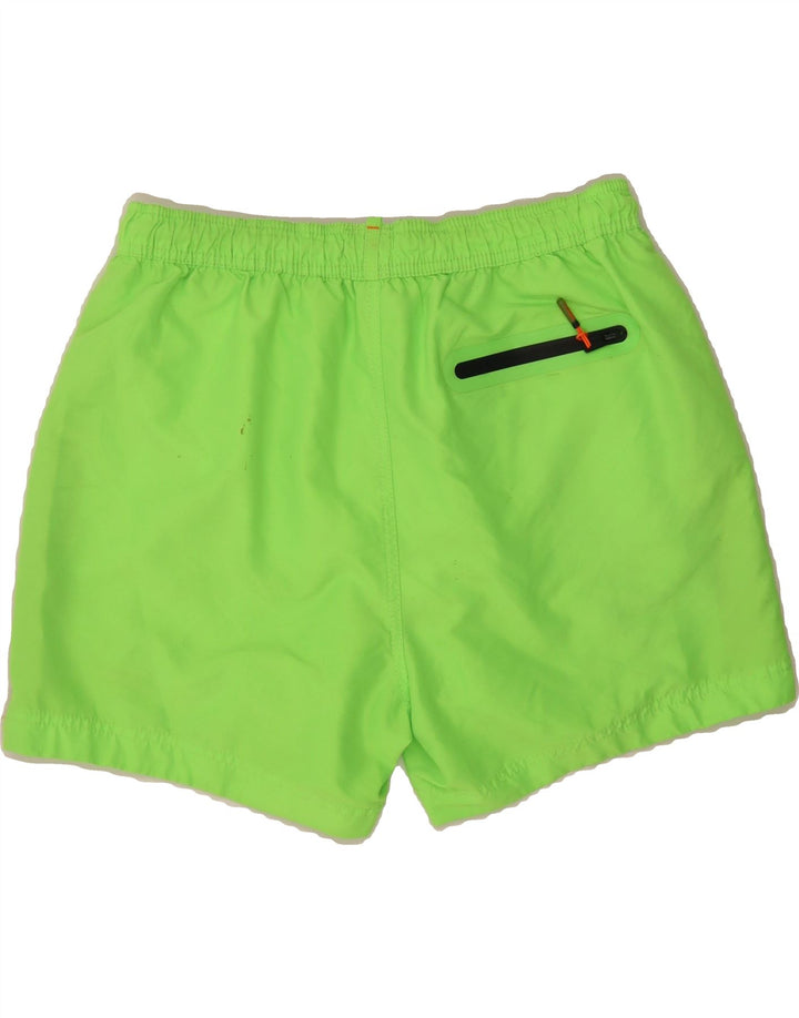 SUPERDRY Boys Swimming Shorts 13-14 Years 2XL Green Polyester Vintage Superdry and Second-Hand Superdry from Messina Hembry 
