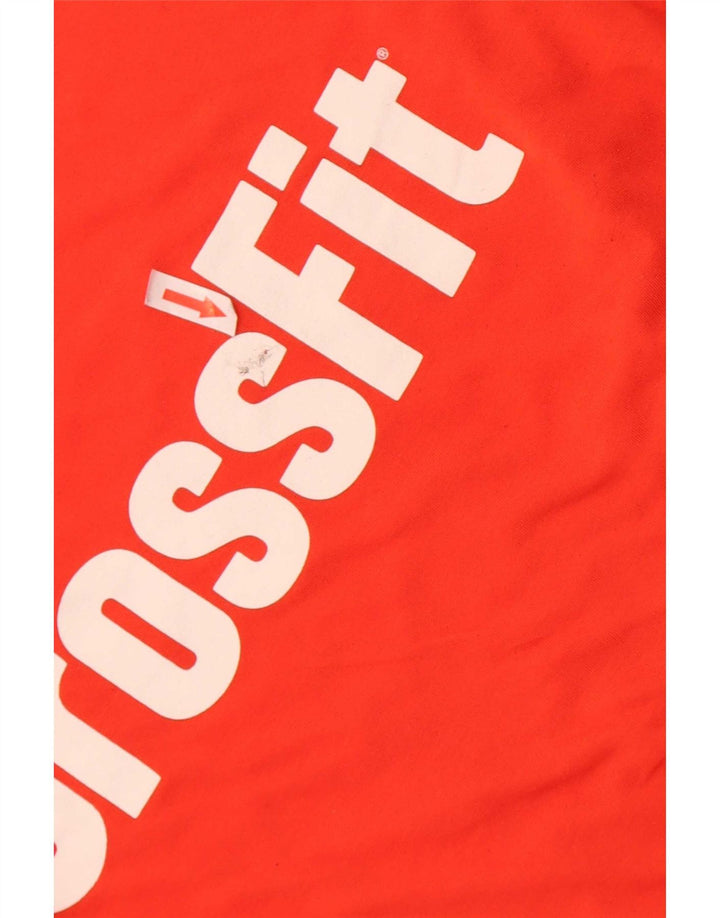 Reebok Herren Cross Fit Graphic T-Shirt Top Mittelrot