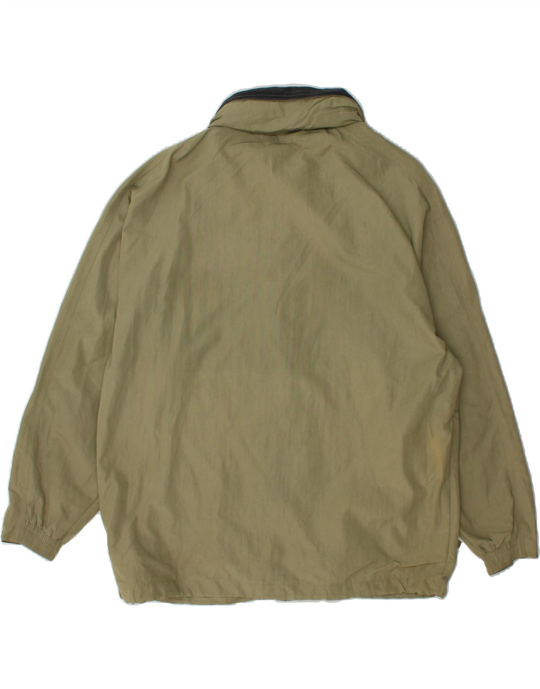 DIADORA Mens Hooded Rain Jacket UK 36 Small Khaki Polyamide Vintage Diadora and Second-Hand Diadora from Messina Hembry 