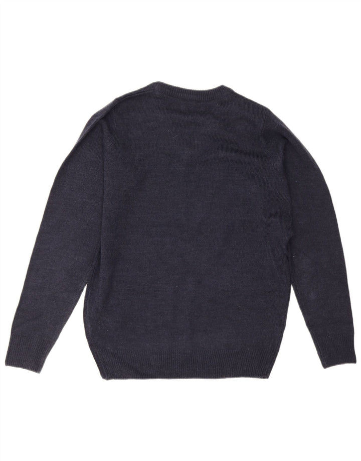 James Pringle Herren-Pullover mit V-Ausschnitt, klein, marineblaues Acryl