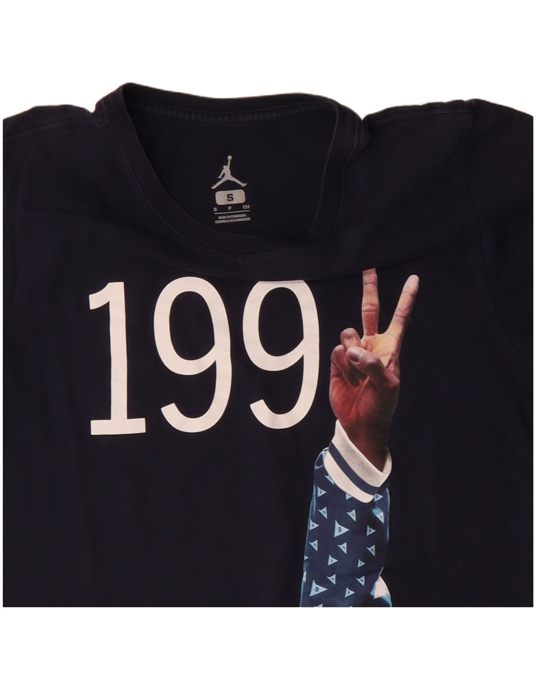 JORDAN Herren-T-Shirt mit Grafik, Größe S, marineblau, Baumwolle