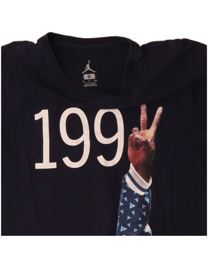 JORDAN Herren-T-Shirt mit Grafik, Größe S, marineblau, Baumwolle