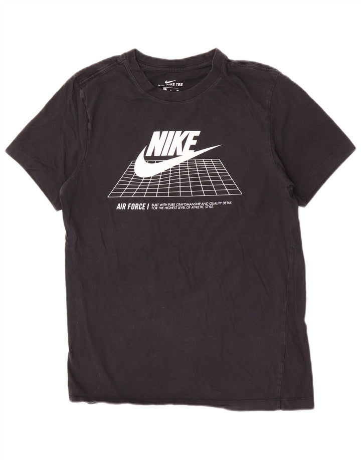 Nike Herren-T-Shirt mit Grafik, Größe S, schwarze Baumwolle