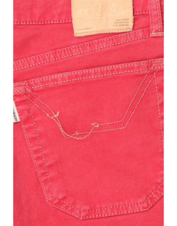Jeckerson Herren Slim Jeans W30 L27 Burgunderrot