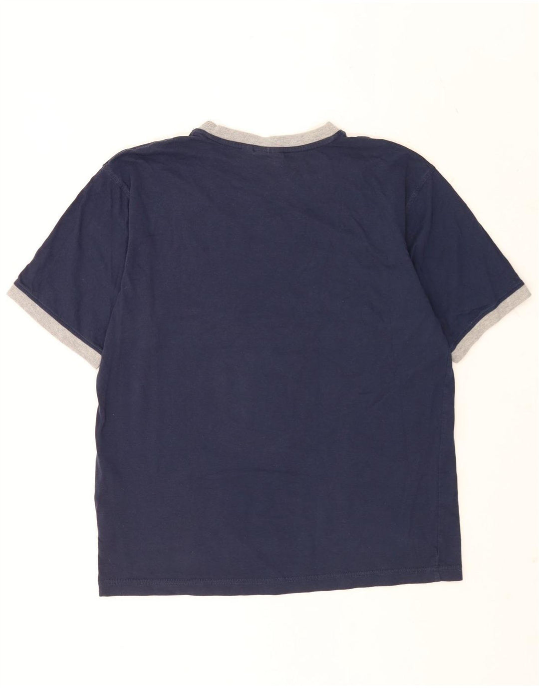 Fila Herren T-Shirt Top Large Marineblau Baumwolle
