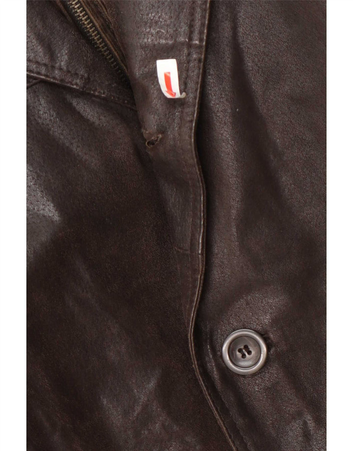 Bata Herren Lederjacke IT 54 2XL Braun