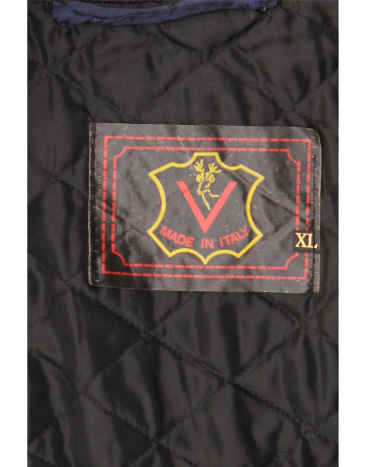 Vintage Herren Lederjacke UK 42 XL Schwarz