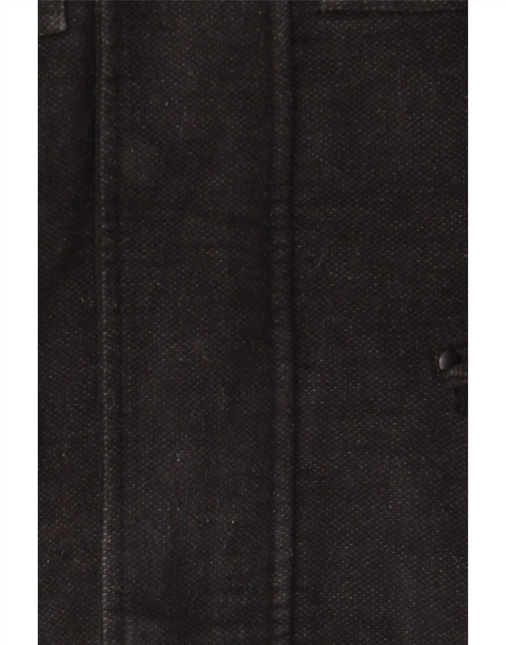 Marks & Spencer Herren-Windbreaker-Mantel, Größe S, Größe 36, Schwarz, Baumwolle