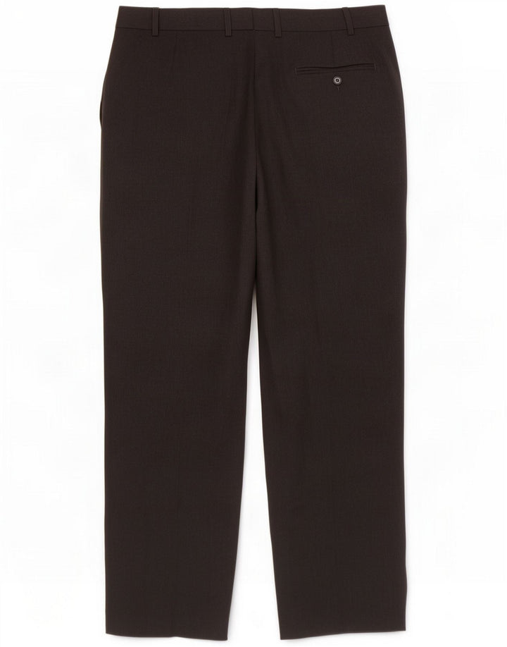Marks & Spencer Mens Pegged Regular Suit Hose W38 L29 Graues Polyester