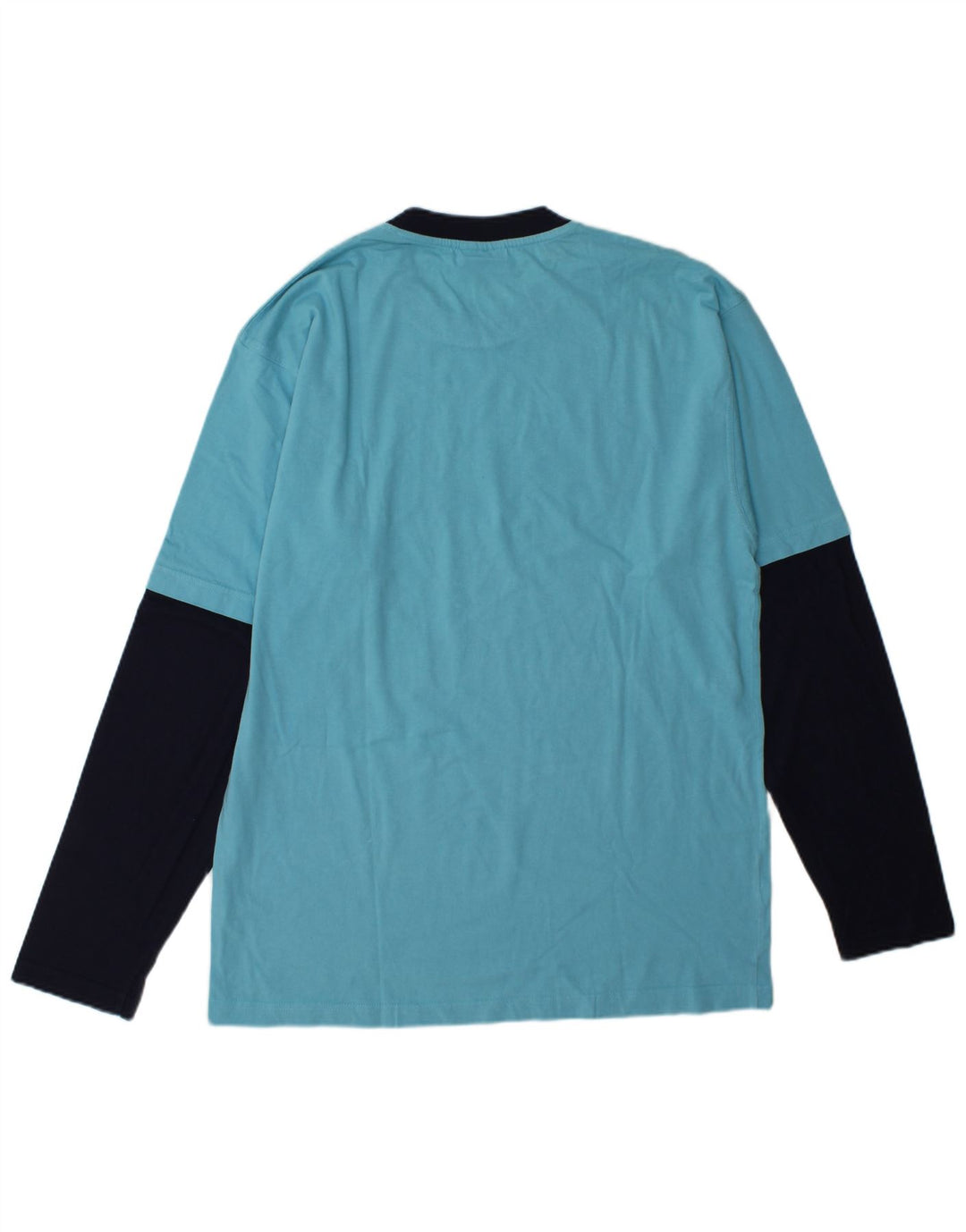 Fila Herren-Grafikoberteil mit langen Ärmeln, groß, blau, Farbblock