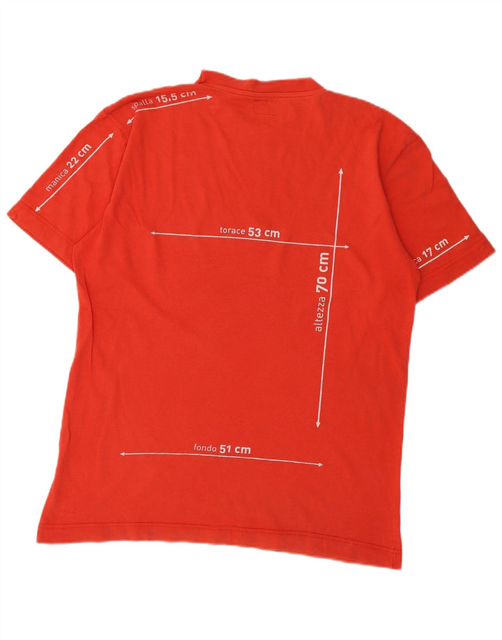 Rifle Herren-T-Shirt mit Grafik, groß, aus roter Baumwolle