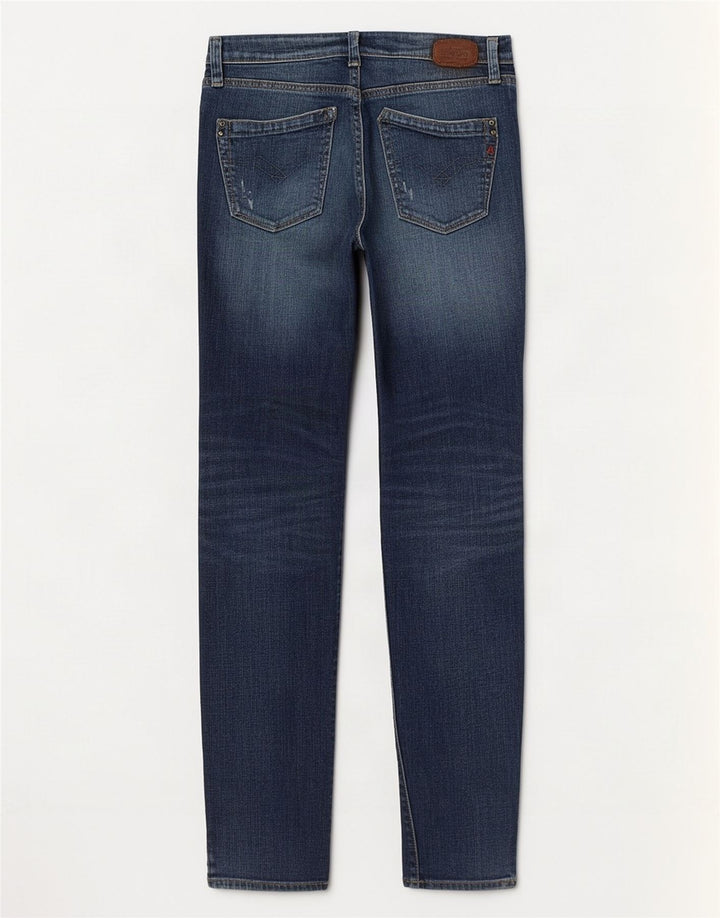 Replay Damen Slim Jeans W26 L32 Blaue Baumwolle