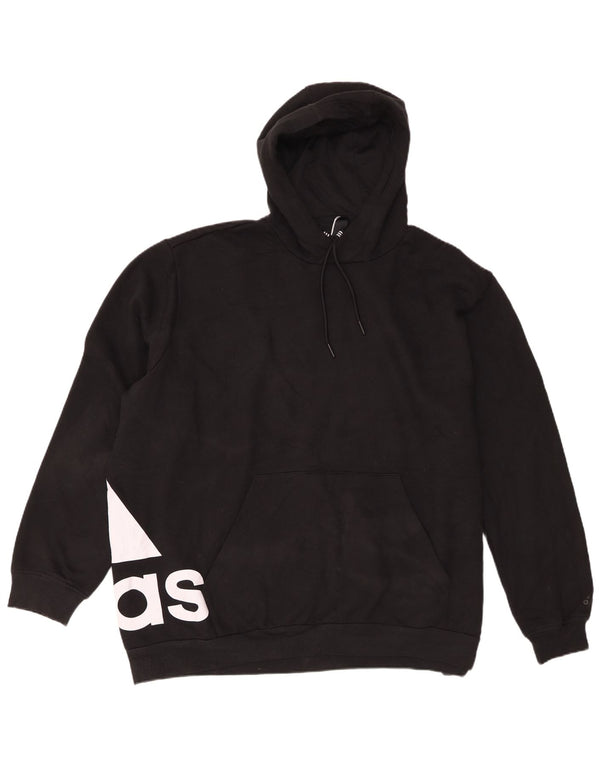 Adidas Herren Graphic Loose Fit Hoodie Pullover XL Schwarz Baumwolle