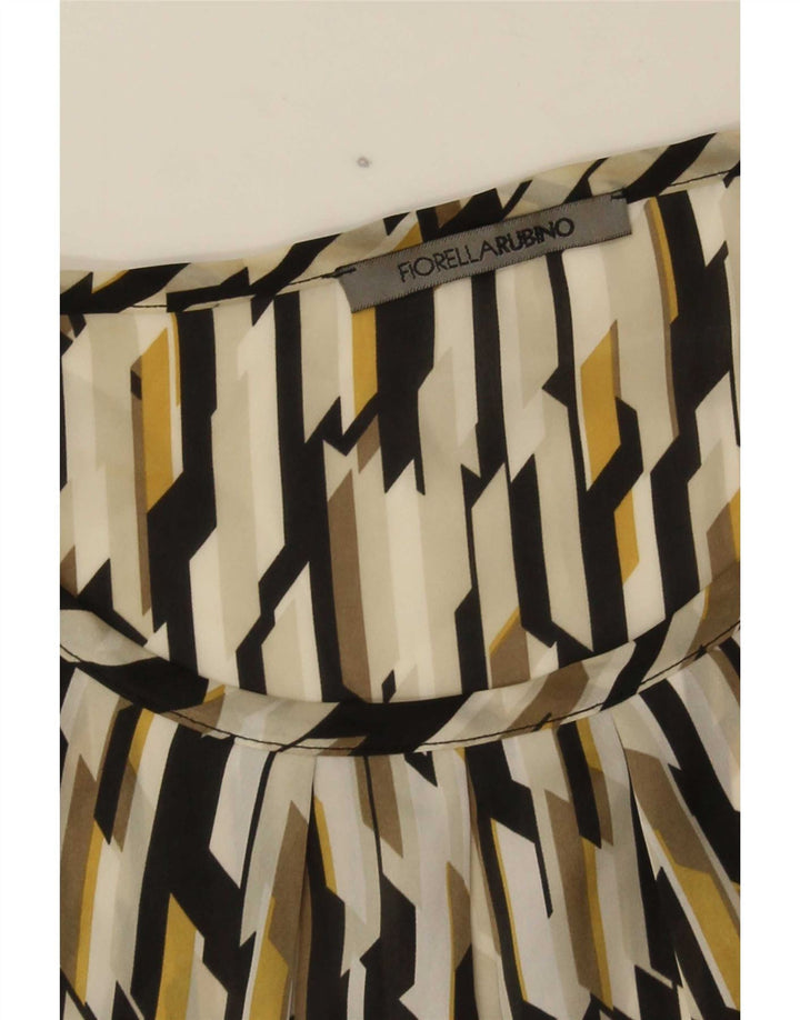Fiorella Rubino Damen Blusenoberteil UK 12 Medium Mehrfarbig Geometrisch