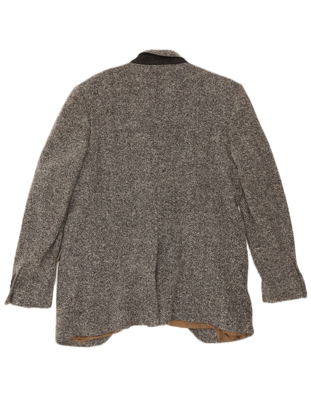 Dolce & Gabbana Herren 1-Knopf-Blazerjacke IT 52 XL Grau gefleckte Wolle