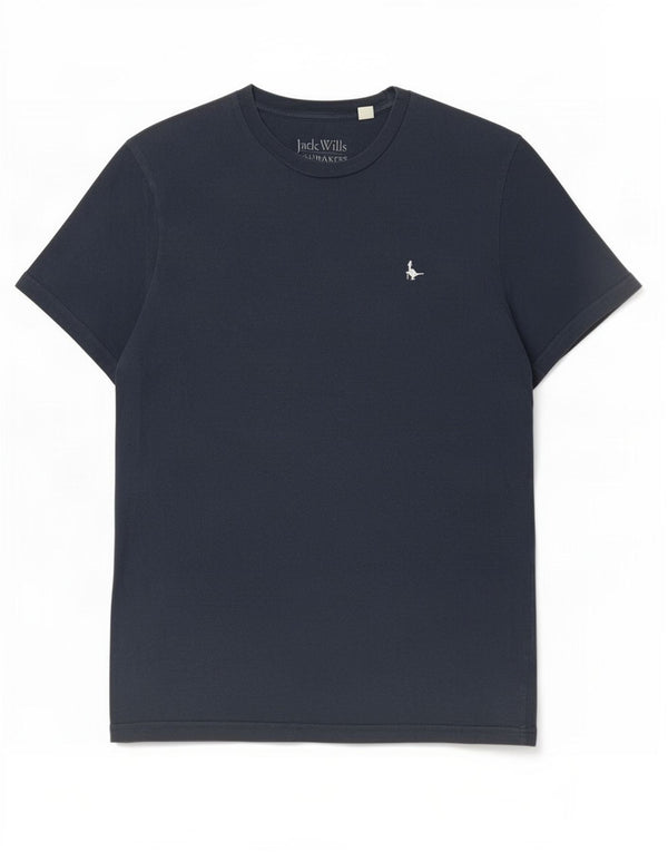 Jack Wills Herren-T-Shirt aus Baumwolle, Größe S, Marineblau