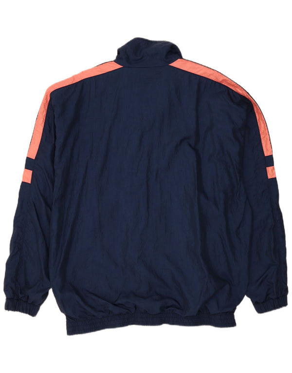 Arena Herren-Trainingsanzugoberteil mit Grafik, 2XL, Marineblau, Colourblock-Polyamid