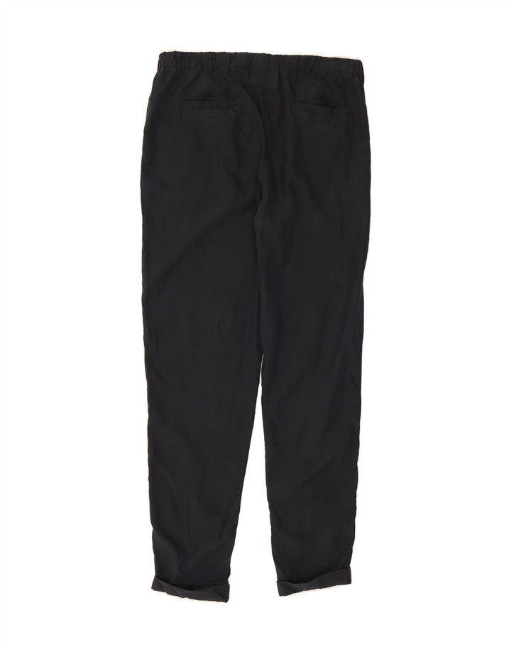 DKNY Womens Pegged Chino Trousers US 6 Medium W32 L30 Navy Blue Modal Vintage Dkny and Second-Hand Dkny from Messina Hembry 
