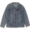 VINTAGE Womens Denim Jacket UK 10 Small Blue Cotton Vintage Vintage and Second-Hand Vintage from Messina Hembry 