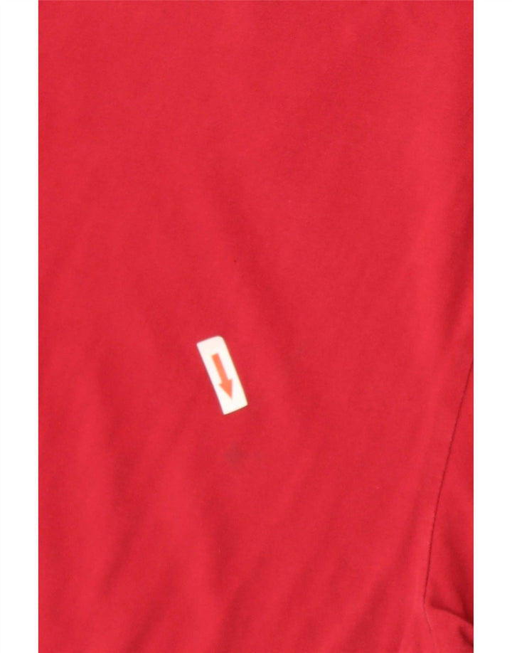 Nike Herren T-Shirt Top aus mittelroter Baumwolle