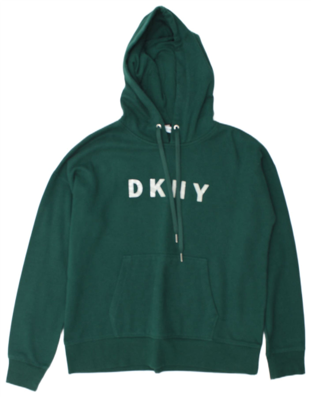Dkny Herren-Kapuzenpullover mit Grafik, mittelgrüne Baumwolle