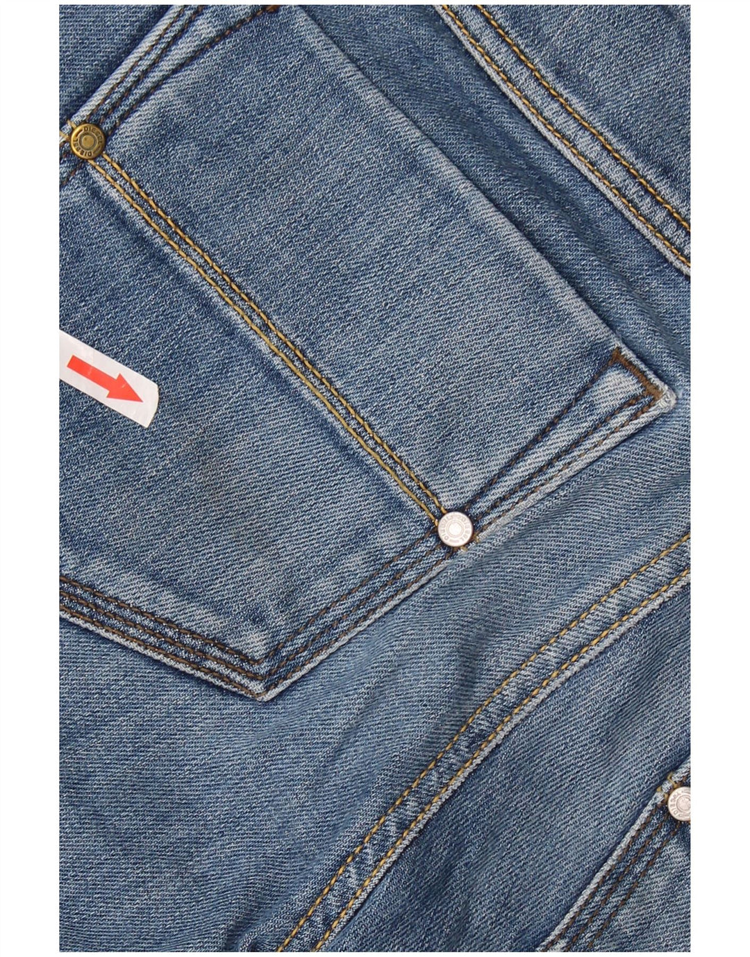 DIESEL Damen Reckfly Straight Jeans W29 L32 Blaue Baumwolle