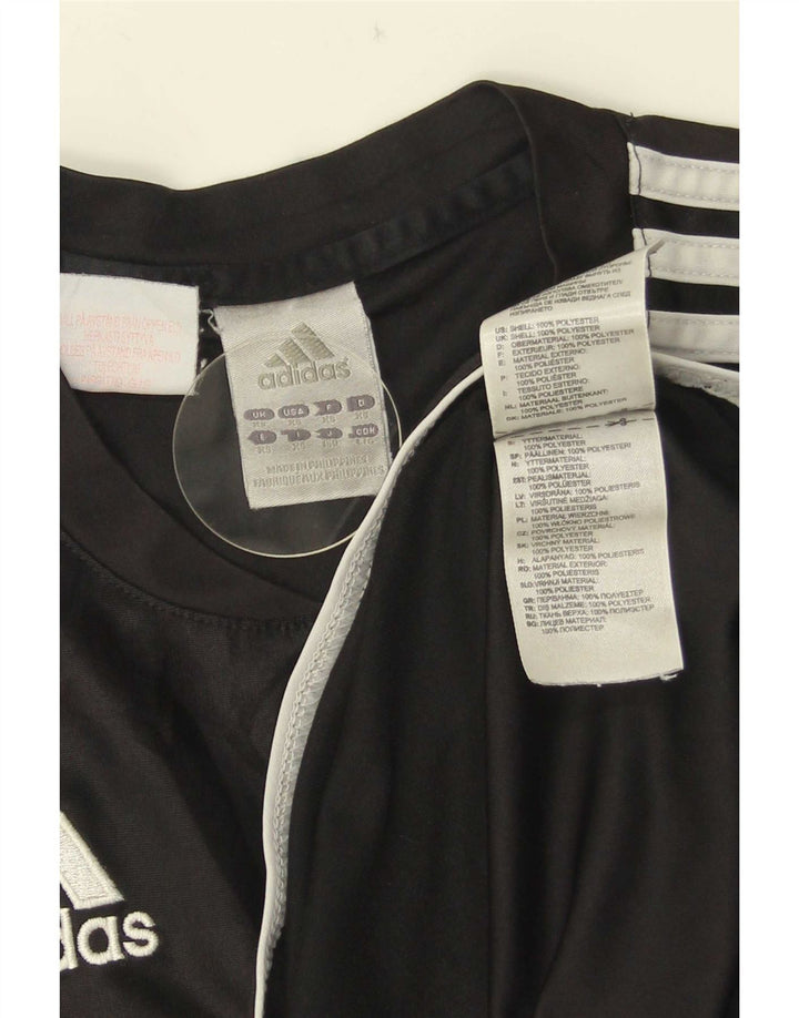 Adidas Herren T-Shirt Top XS Schwarz gestreift Polyester