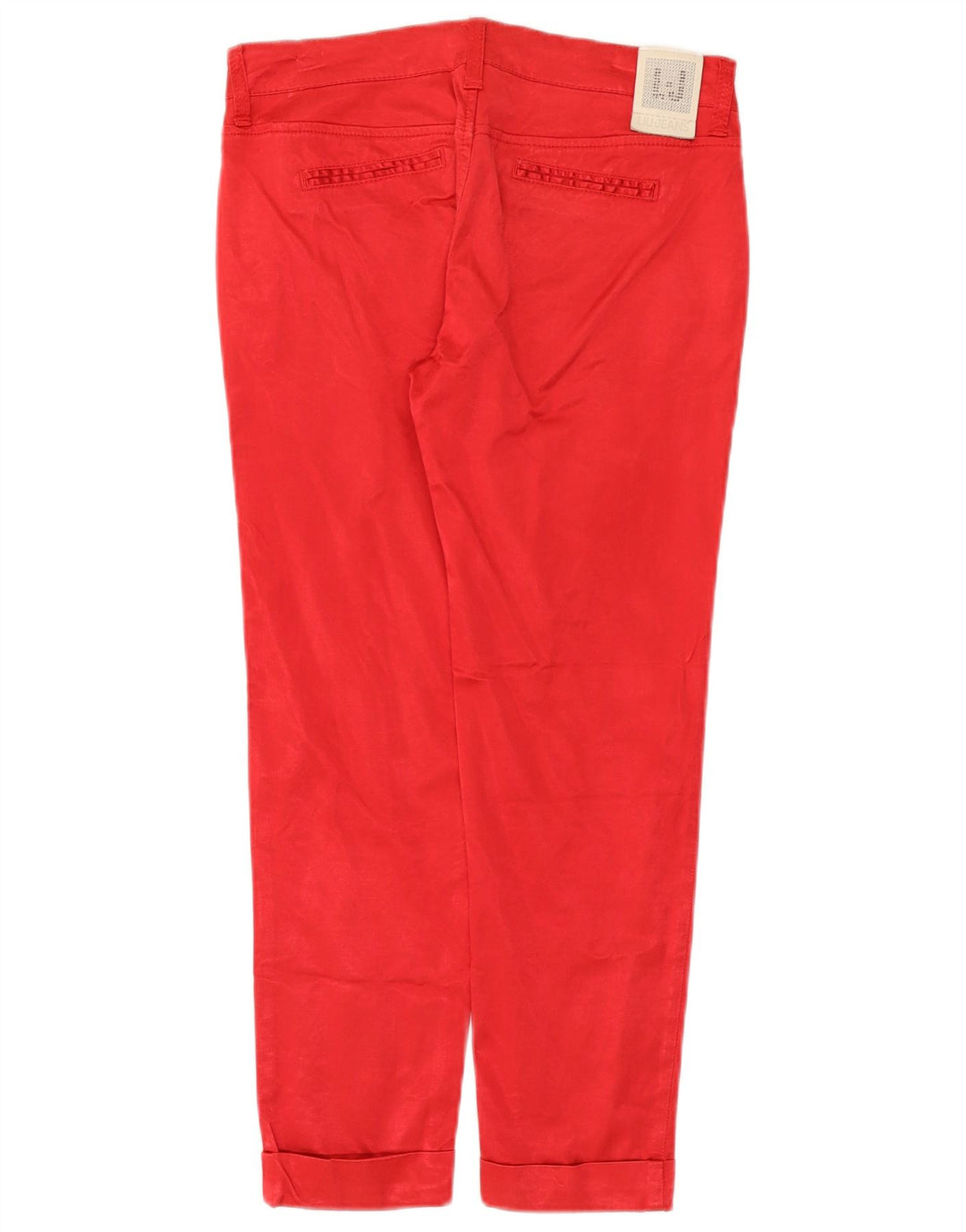 Liu Jo Damen Slim-Cropped-Hose W30 L25 Rote Viskose