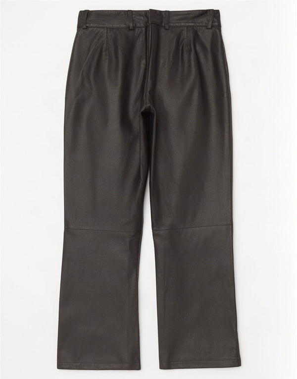 K.K.Berlin Damen Gerade Lederhose EU 40 Medium W32 L29 Schwarz