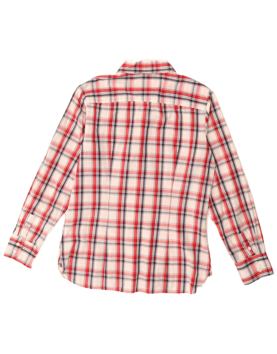 Tommy Hilfiger Damen-Hemd, US 12, groß, rot kariert, Baumwolle