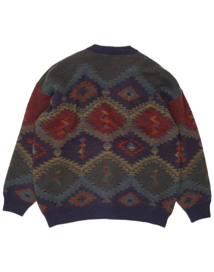 Marks & Spencer Herren St. Michael Cardigan Pullover XL Marineblau Retro