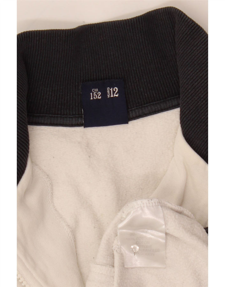 North Sails Mädchen-Trainingsanzug-Top-Jacke, 11–12 Jahre, weißes Farbblockdesign