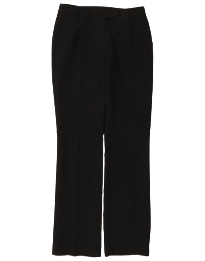 ZARA Damen Bootcut-Anzughose, Größe S, W26, L32, Schwarz, Polyester