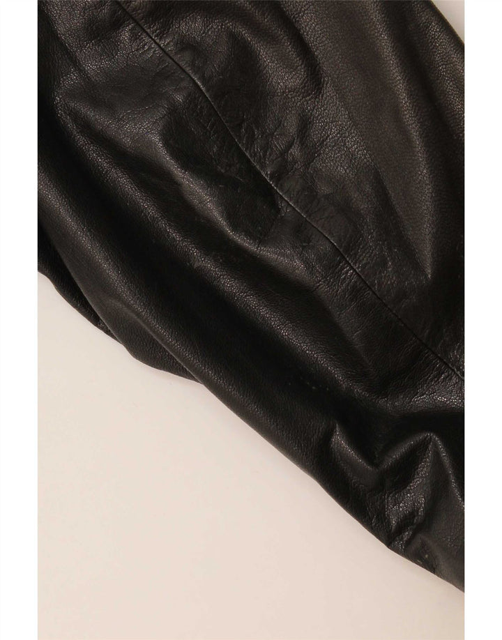 Vintage Herren Lederjacke UK 40 Large Schwarz