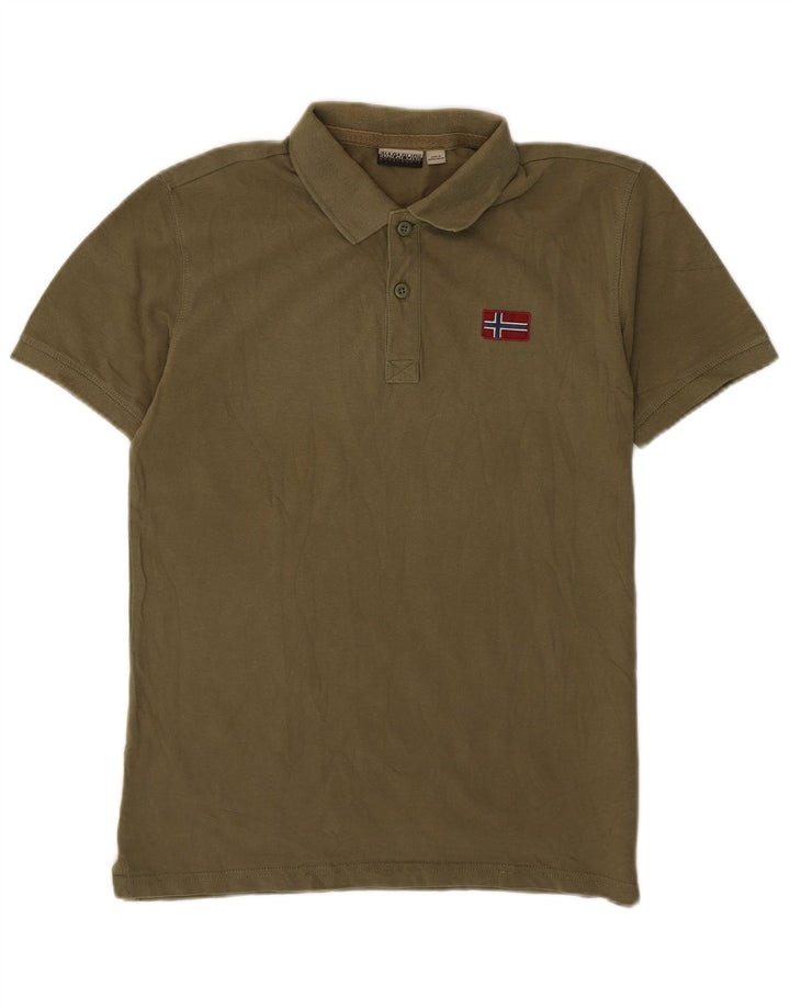 Napapijri Herren Geographic Poloshirt Medium Khaki
