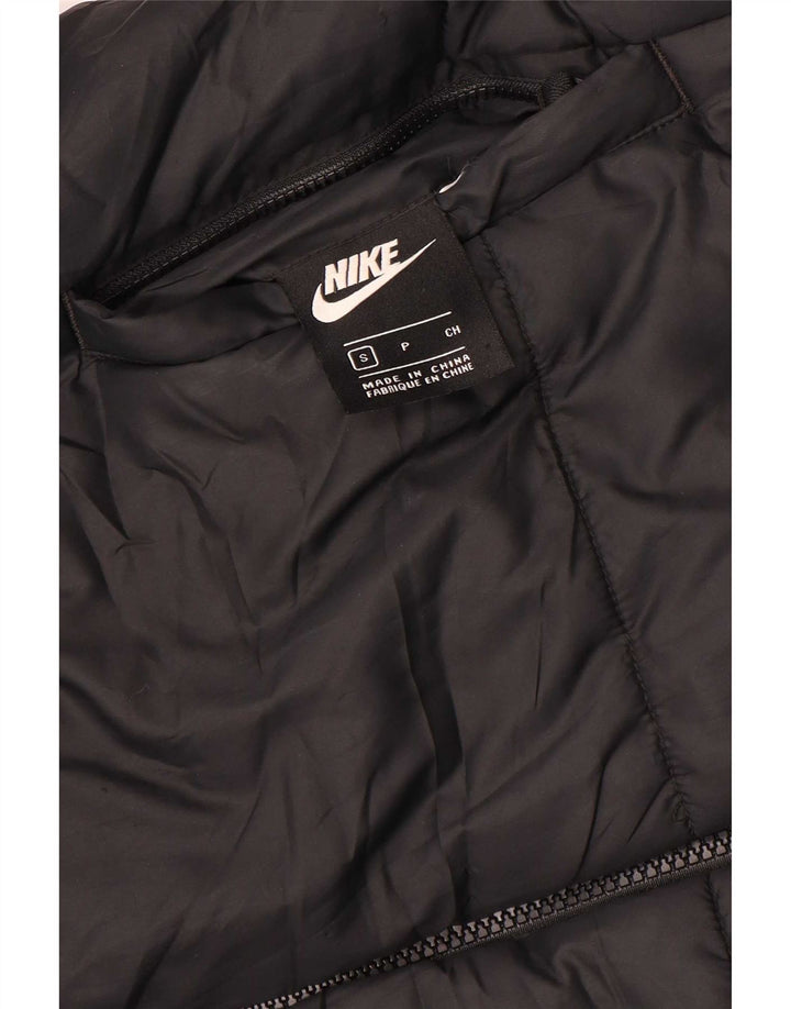 Nike Damen Kapuzenjacke, wendbar, gepolstert, Gr. 10, Schwarz