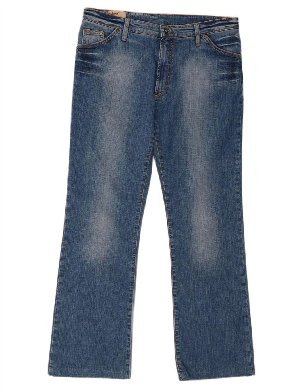 MARLBORO CLASSICS Womens Straight Jeans W34 L29 Blue Cotton