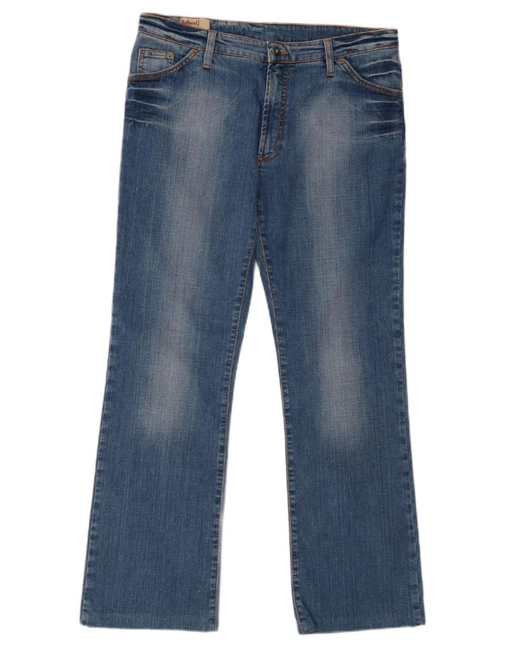 MARLBORO CLASSICS Womens Straight Jeans W34 L29 Blue Cotton
