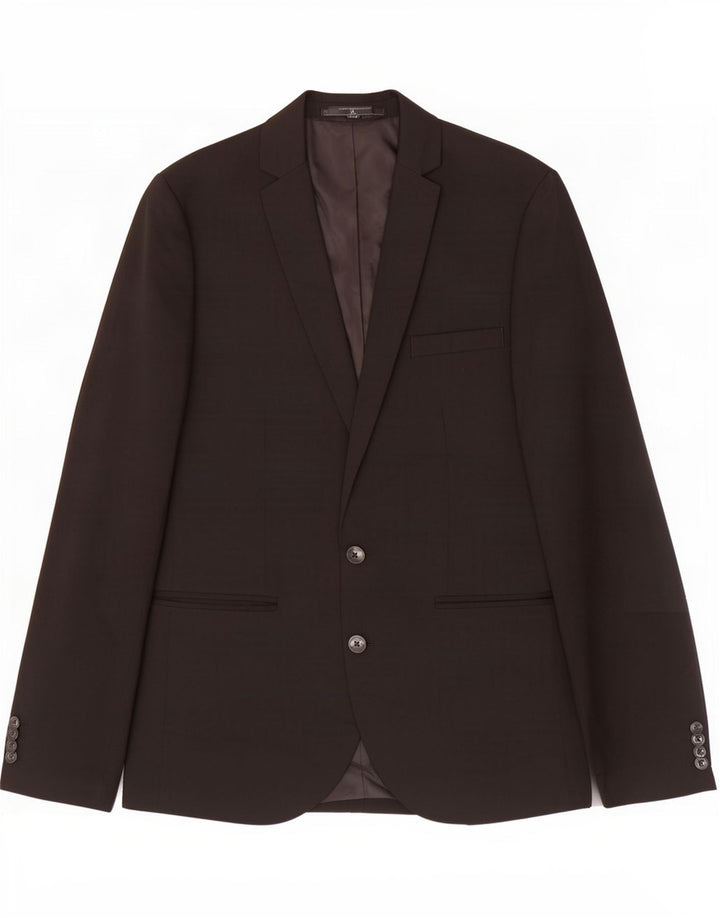 Jack & Jones Jungen-Blazer mit 2 Knöpfen, 15–16 Jahre, schwarzes Polyester