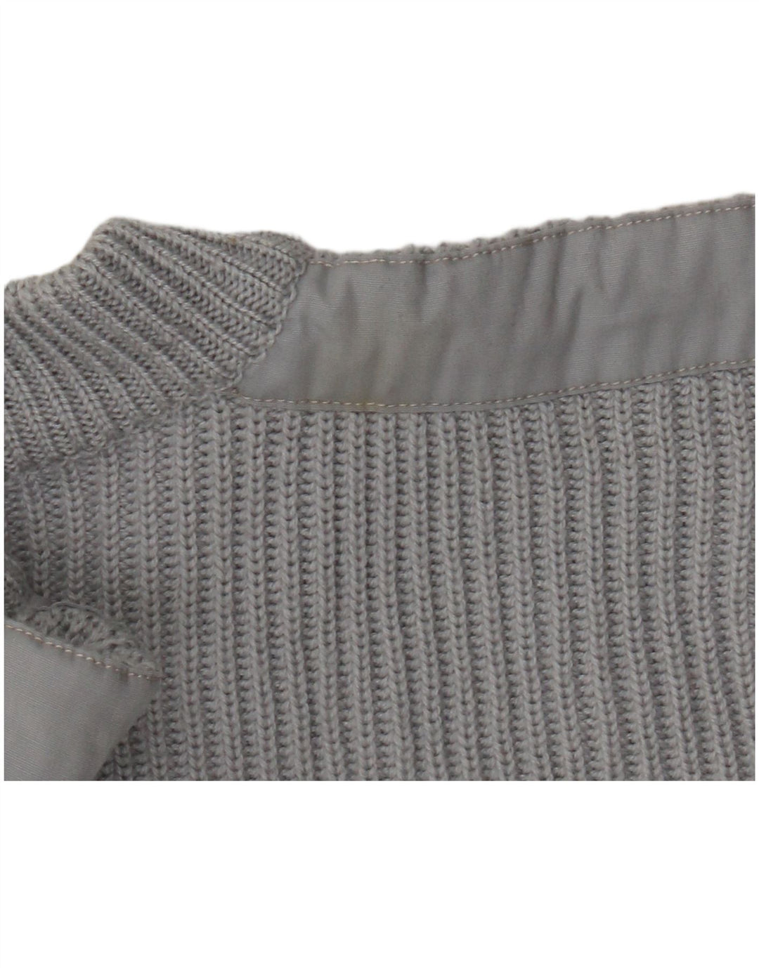 Vintage Herren Cardigan Pullover Mittelgrau Retro
