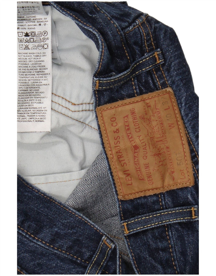 Levi's Herren 501 Straight Jeans W40 L32 Blaue Baumwolle