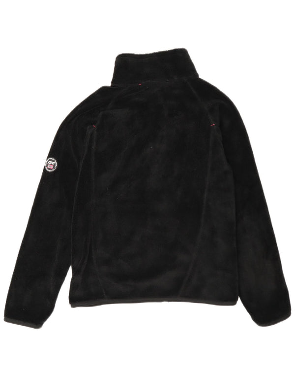 Geographical Norway Damen Fleecejacke UK 14 Medium Schwarz Polyester