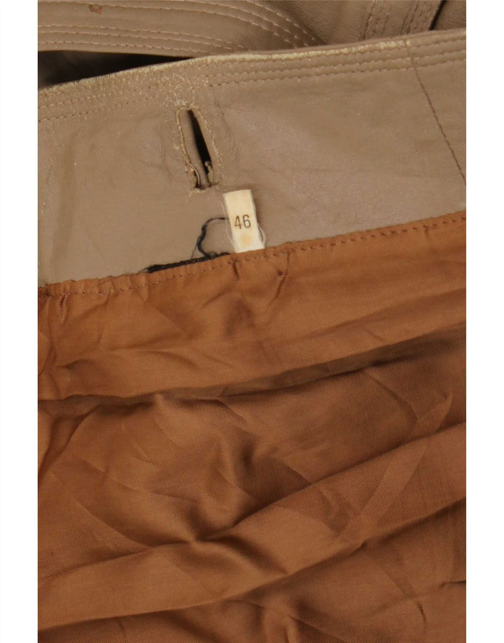 Vintage Damen Lederjacke IT 46 Large Braun