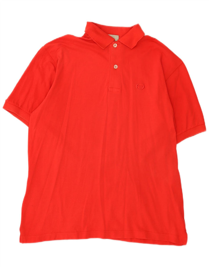 Sergio Tacchini Herren Poloshirt IT 48 Mittelrot