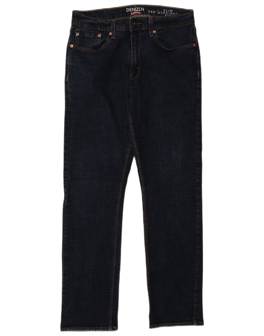 Levi's Herren Denizen Slim Straight Jeans W32 L32 Marineblau Baumwolle