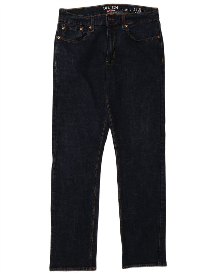 Levi's Herren Denizen Slim Straight Jeans W32 L32 Marineblau Baumwolle