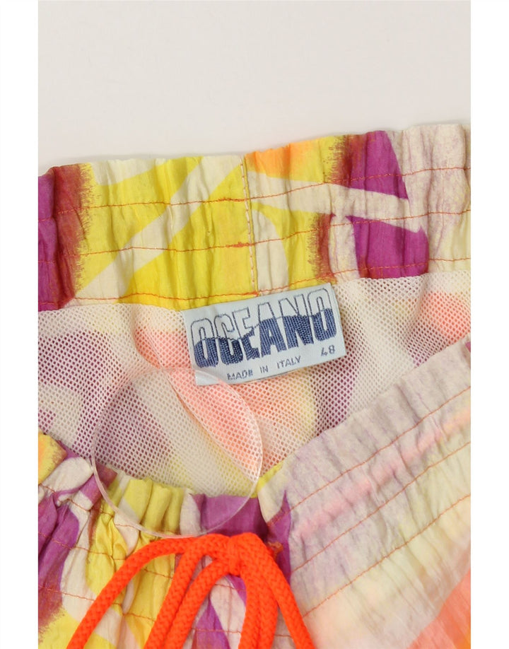 Oceano Herren-Badeshorts IT 48 Medium Mehrfarbiges geometrisches Polyamid