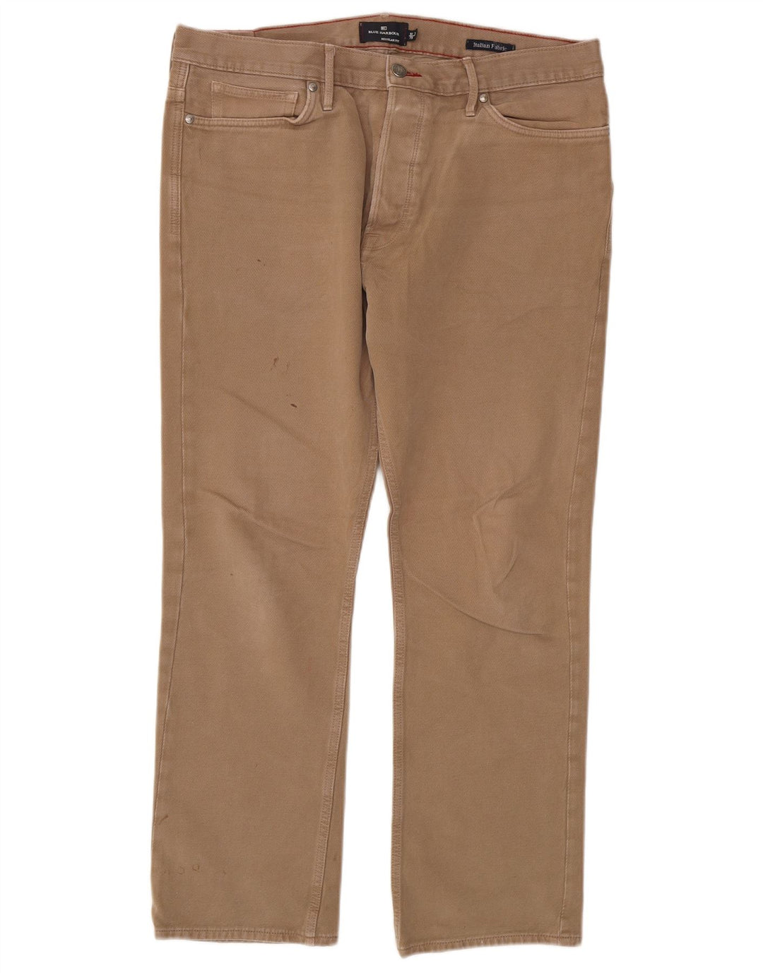 Marks & Spencer Herren Blue Harbor Freizeithose mit normaler Passform, W36, L31, Beige