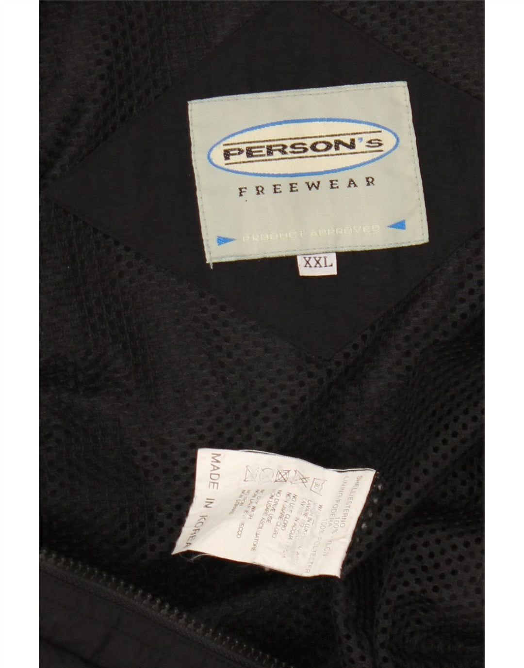 Person's Herren Utility Gilet UK 44 2XL Schwarzes Nylon